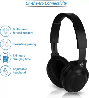 Flipkart SmartBuy 18LY62BK Bluetooth Headset (Black, On the Ear) Flipkart SmartBuy 18LY62BK Bluetooth Headset (Black, On the Ear)